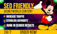write engaging SEO disney world and disneyland blog posts