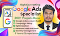high converting google ads specialist, audit, setup, optimization and management