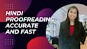 do any type hindi document proofreading