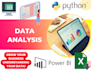 do data analysis using ms excel, python, powerbi, tableau, plots and dashboards