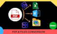 do PDF and files conversion