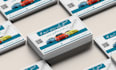 design professional print ready modern business card and student card