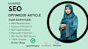 write SEO optimized articles or blog posts for your website