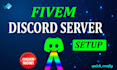 do a professional fivem rp discord setup within 24 hours