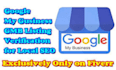 set up google my business listing, verified gmb, map