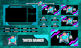 design twitch intro, animated twitch overlay, banner, kick, twitch emotes