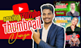 design amazing youtube thumbnail for view boosting