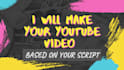 do editing youtube content video based on your script