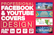 design custom covers for facebook, youtube, linkedin