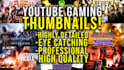 design eye catching youtube gaming thumbnails