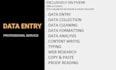 do data entry, gathering, cleaning, typing and formatting in 1 hour