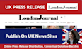 uk online press release distribution on london journal