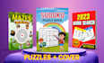 make word search mazes sudoku puzzle activity book for KDP