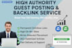 high da guest post on niche relevant sites for premium SEO backlinks