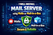 install mail server using mailu or mail in a box
