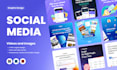 design social media graphics, posts, and stories