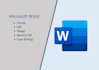 create, edit, format, design, and type microsoft word documents
