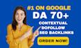 create high quality dofollow SEO contextual backlinks
