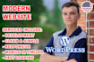 design and develop a responsive modern wordpress website for your business