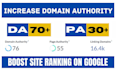 increase domain authority, moz da 70 plus