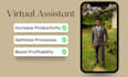 be your productive virtual assistant, VA, personal assistant