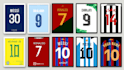 design football jersey back poster with any name and number