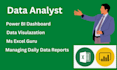 be your professional data analyst data visualization and power bi expert