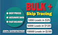 do skip tracing  and llc skip tracing in bulk with low price