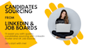 do candidate sourcing, linkedin search and lead generation