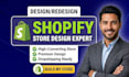 build, design, redesign shopify website, shopify store, dropshipping store
