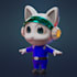 model 3d character for animation chibi character