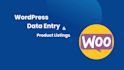do wordpress data entry and content upload
