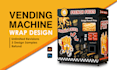do unique vending machine wrap design, arcade game, atm wrap