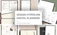 design hyperlinked digital planner for your etsy store