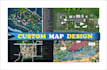 do vector map design, event map, city map, map illustration