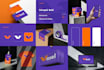 a business logo with full brand identity