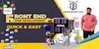 be your front end web developer, HTML CSS js bootstrap and react