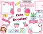 draw cute kawaii doodles sticker illustrations