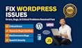 fix wordpress issues, resolve errors, and perform custom bug fixes