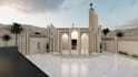 design mosque 2d  planning and 3d model interior and exterior
