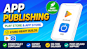 build and publish your unity game apk aab to play store and app store