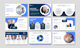 design business powerpoint presentation template, pitch deck slides