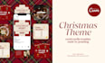 make sparkling christmas instagram template for you