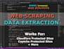 do web scraping and data mining of protected website