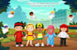 design children illustration animate book and cover