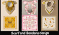create scarf bandana pattern design for fabric print