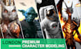 create a 3d character modeling with texture and rigging