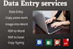 do data entry, power point presentation