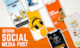 be design social media post, instagram post, facebook post, youtube thumbnail