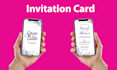 creative invitation card, birthday invitation, party card